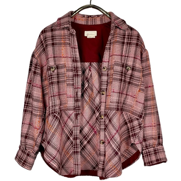 ANTHROPOLOGIE HUDSON PLAID OVERSIZED SHIRT JACKET SHACKET - Picture 6 of 16